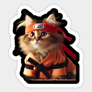 Beloved Stealthy Stalker Ninja Cat Sticker